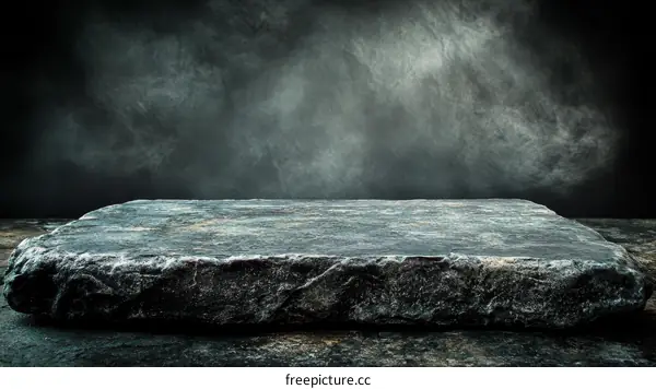 Dark Stone Surface Display Background