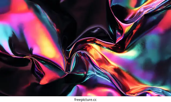 Abstract Holographic Fabric Texture