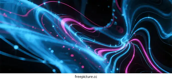 Abstract Neural Network Visualization with Colorful Flow Lines