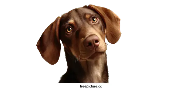 [Transparent Background PNG]Cute Puppy Portrait Against White Background