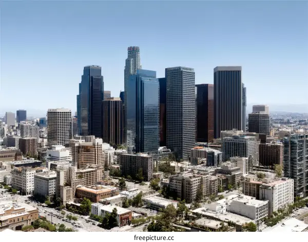 Los Angeles Skyline Cityscape View