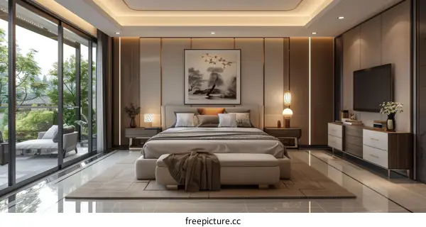 Modern Elegant Bedroom Interior Design