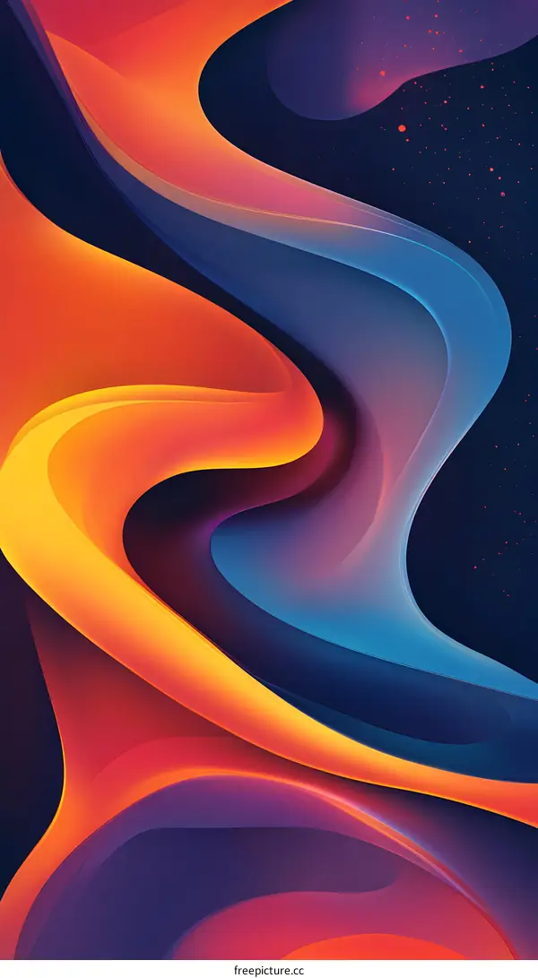 Abstract Colorful Swirling Background
