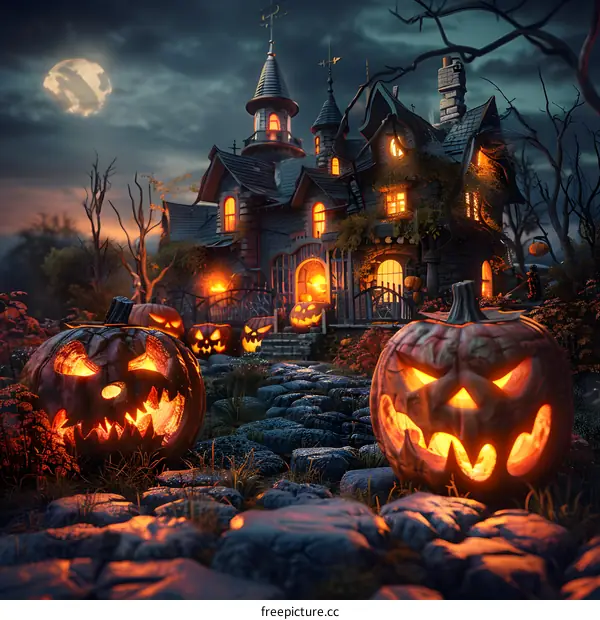 Halloween Pumpkin House