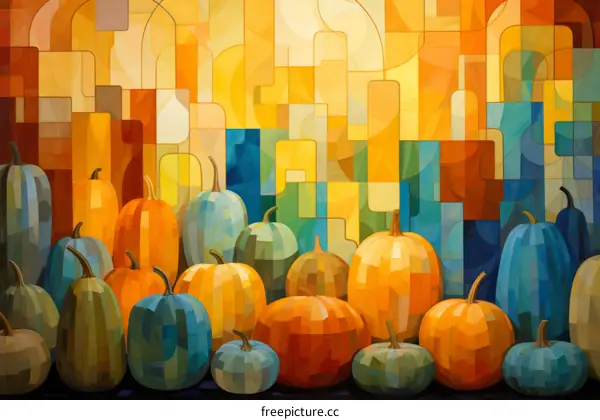 A Colorful Harvest of Pumpkins