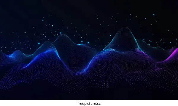 Abstract Digital Waveform Illustration