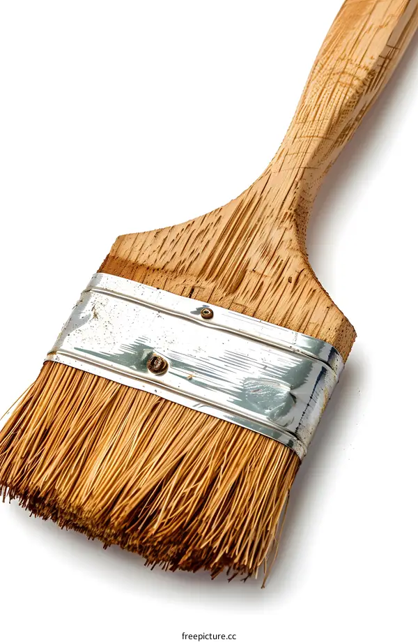 Used Paint Brush on White Background