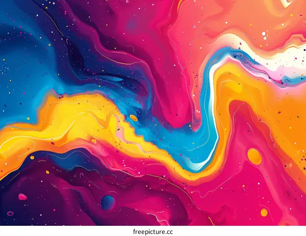 Colorful abstract painting