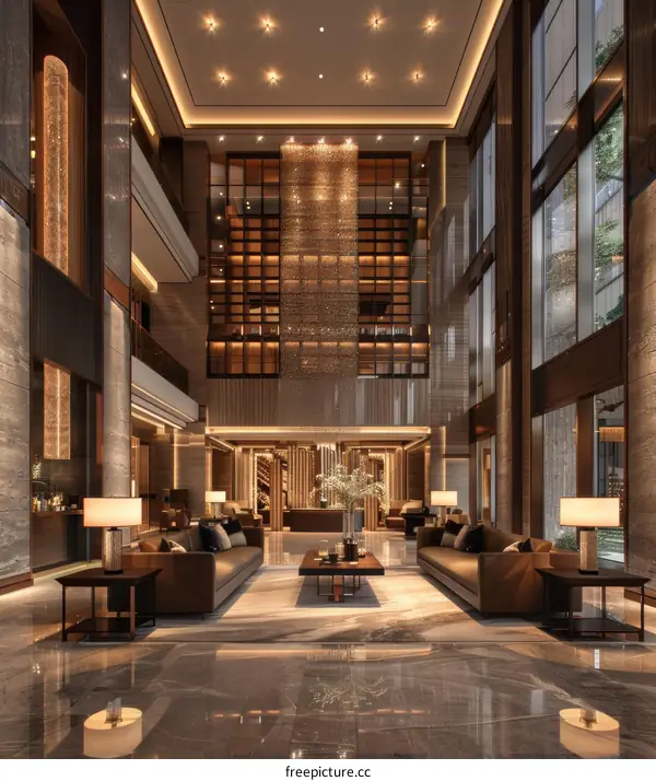 Luxury Modern Hotel Lobby Interior Design