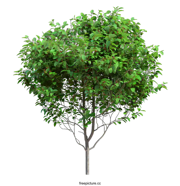 [Transparent Background PNG]Green Bush Isolated on White Background