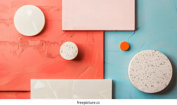 Abstract Background With Geometric Shapes