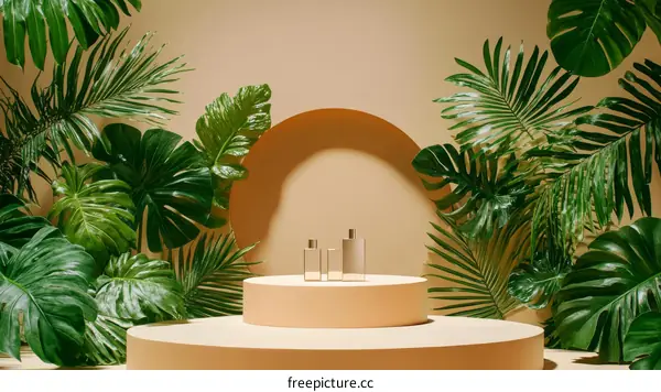 Tropical Botanical Product Display