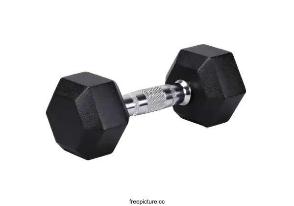 [Transparent Background PNG]Hexagonal Dumbbell for Fitness