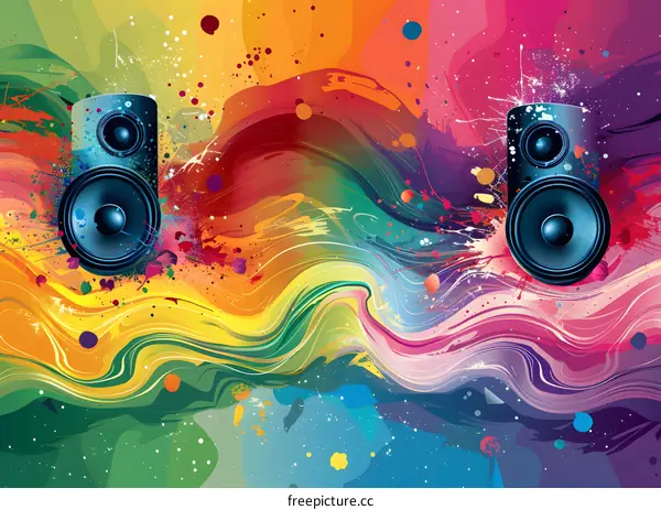 Colorful Music Festival Poster