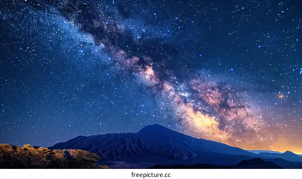 Starry Night Over the Mountain