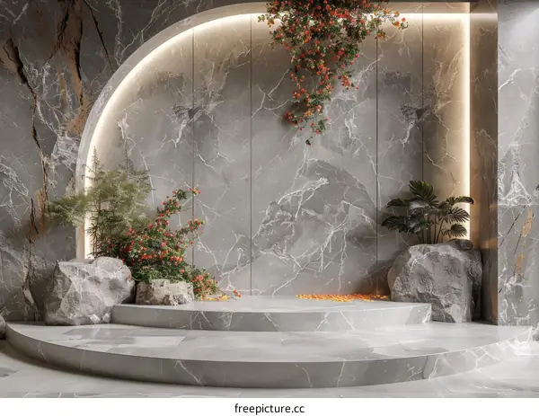 Marble Texture Background Wall for Interior Design