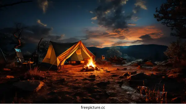 Camping under the stars in the wilderness is a great way to enjoy nature