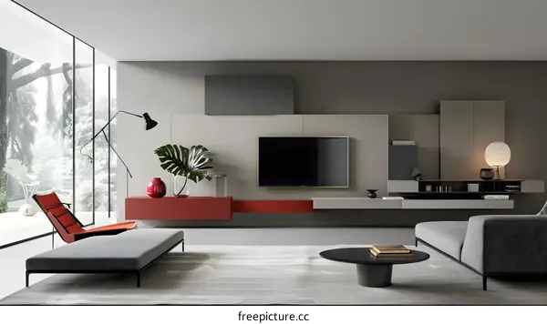 Minimalist Living Room Interior Design With Modern Furniture