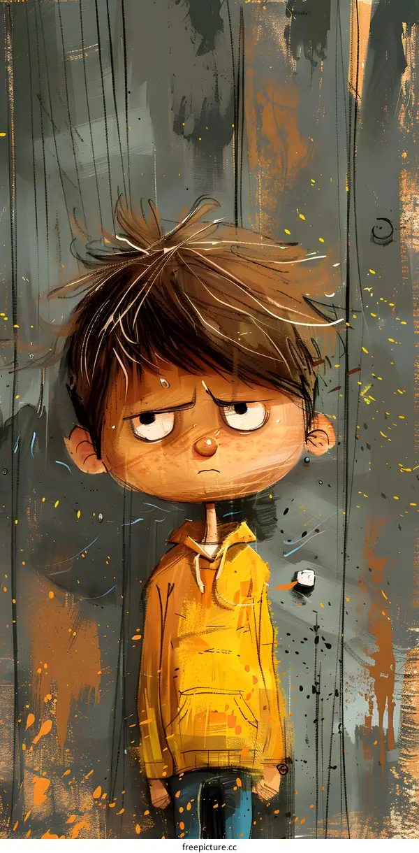 boy in yellow sweater