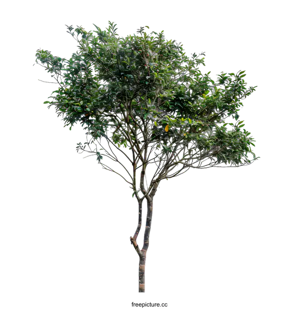 [Transparent Background PNG]Green Tree Isolated On White Background