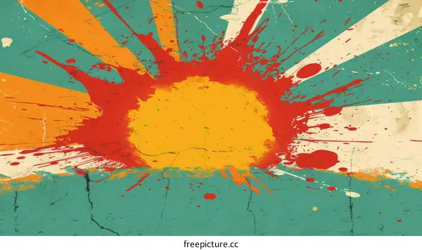 Retro rays background