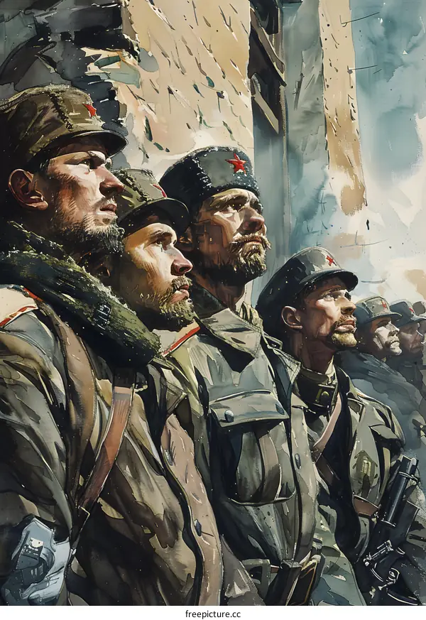 Soviet soldiers during World War II