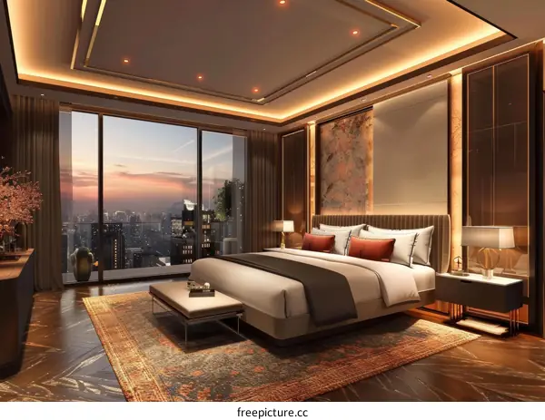 Luxury High-Rise Bedroom Interior Design