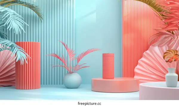 Colorful Modern Aesthetic Product Display