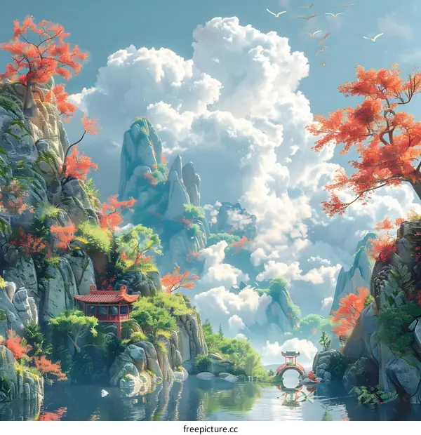 A Celestial Paradise above the Sea of Clouds