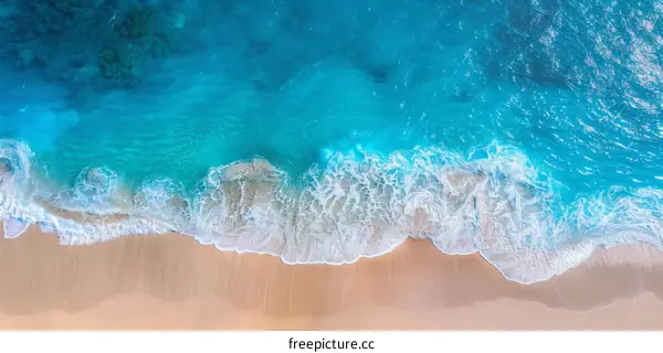 Aerial Beach and Ocean