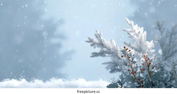 Winter Wonderland Snowy Branches Decor