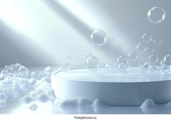 Abstract Soap Bubbles Display Stand