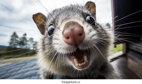 Close-up Portrait of a Quokka, a Small Wallaby-Like Marsupial Native to Australia