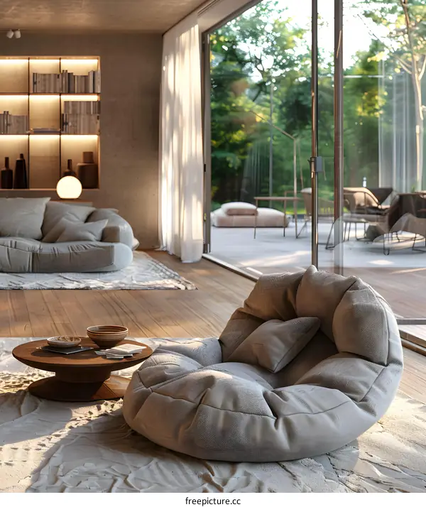 A living room in IKEA style