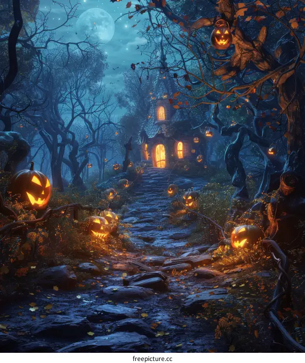 Halloween Pumpkin House