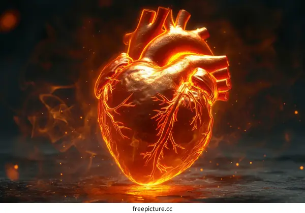 Molten heart illustration