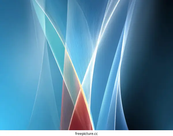 Abstract Colorful Flowing Lines Design