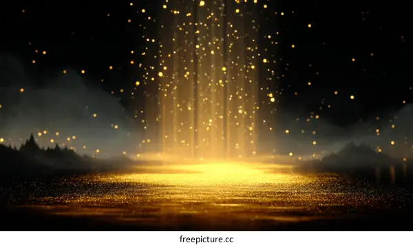 Golden Light Abstract Background