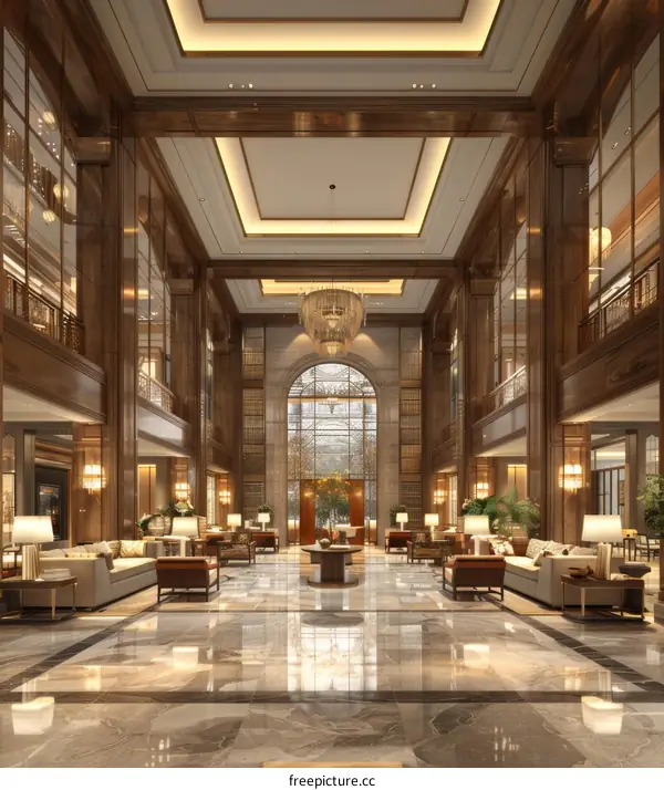 Grand Luxury Hotel Lobby Interior Design