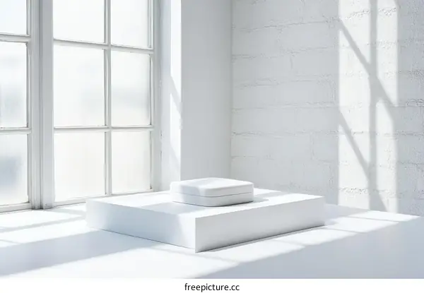 White Modern Minimalist Product Display