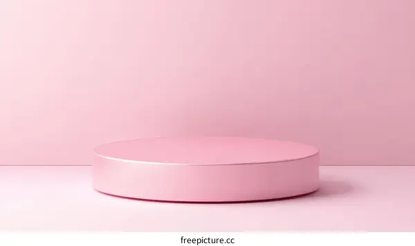 Elegant Pink Round Display Platform