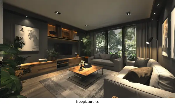 Modern Minimalist Living Room Interior Design