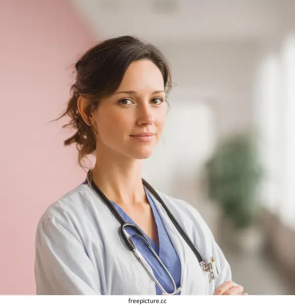 Female Doctor Portrait in Medical Setting