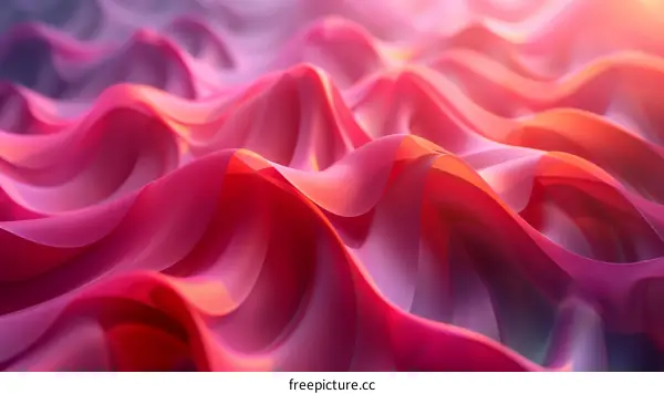 Abstract Pink Wave Background