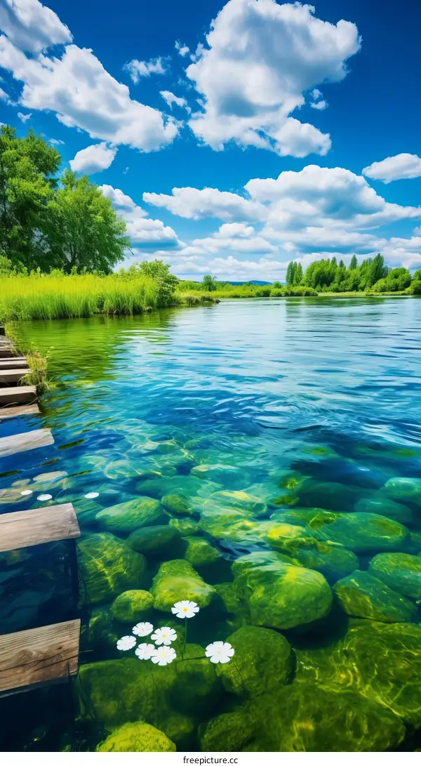 The beauty of nature is reflected in the water