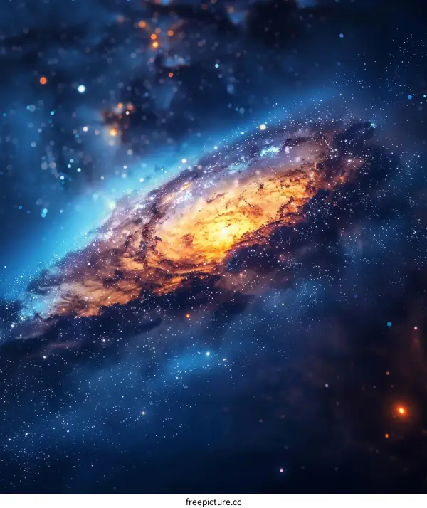 Amazing space galaxy with stars and nebula