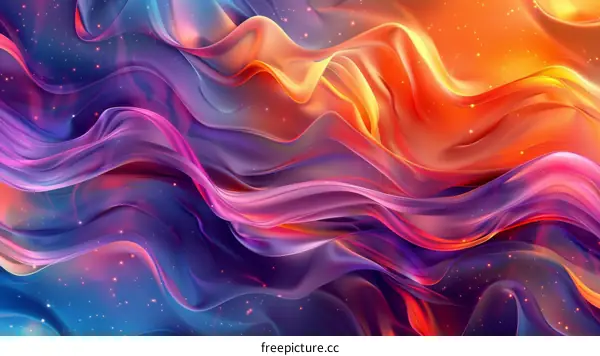 Colorful Wavy Wallpaper