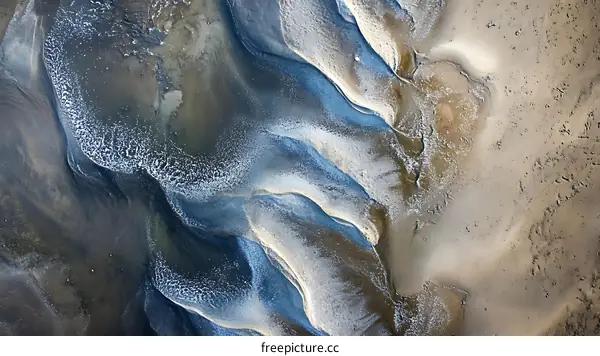 Aerial View of Abstract Earth Patterns
