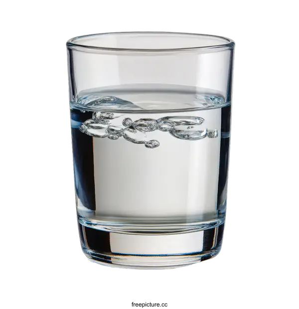 [Transparent Background PNG]Clear Glass Water Shot Glass