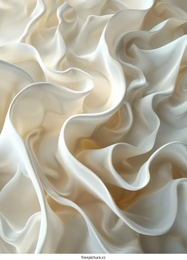 White crumpled fabric